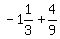 -1%261%2F3%2B4%2F9