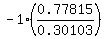 -1%280.77815%2F0.30103%29