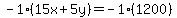 -1%2815x%2B5y%29=-1%281200%29