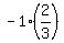 -1%282%2F3%29