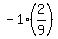 -1%282%2F9%29