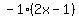 -1%282x-1%29