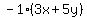 -1%283x%2B5y%29