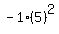 -1%285%29%5E2