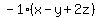 -1%28x-y%2B2z%29