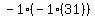-1%2A%28-1%2A%2831%29%29%29