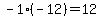 -1%2A%28-12%29=12