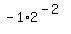 -1%2A2%5E%28-2%29