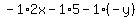 -1%2A2x-1%2A5-1%28-y%29