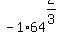 -1%2A64%5E%282%2F3%29