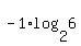 -1%2Alog%282%2C6%29