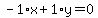 -1%2Ax%2B1%2Ay=0