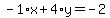 -1%2Ax%2B4%2Ay=-2