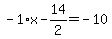 -1%2Ax-14%2F2=-10