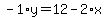 -1%2Ay=12-2%2Ax