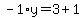 -1%2Ay=3%2B1