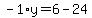 -1%2Ay=6-24