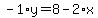 -1%2Ay=8-2%2Ax