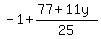 -1%2B%2877%2B11y%29%2F25