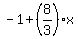 -1%2B%288%2F3%29%2Ax