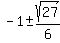 -1%2B-sqrt%2827%29%2F6