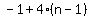 -1%2B4%28n-1%29