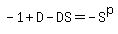 -1%2BD-DS=-S%5Ep