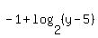 -1%2Blog%282%2C%28y-5%29%29