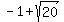 -1%2Bsqrt%2820%29