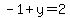 -1%2By=2