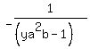 -1%2F%28%28ya%5E2b+-+1%29%29