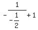 -1%2F%28-1%2F2%29+%2B+1