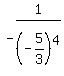 -1%2F%28-5%2F3%29%5E4