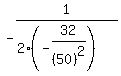 -1%2F%282%28-32%2F%2850%29%5E2%29%29