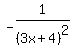 -1%2F%283x%2B4%29%5E2
