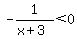 -1%2F%28x%2B3%29%3C0