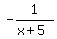 -1%2F%28x%2B5%29