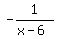 -1%2F%28x-6%29