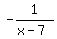 -1%2F%28x-7%29