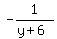 -1%2F%28y%2B6%29