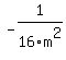 -1%2F16m%5E2