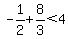 -1%2F2%2B8%2F3%3C4