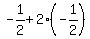 -1%2F2+%2B+2%2A%28-1%2F2%29