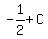 -1%2F2+%2B+C