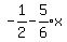 -1%2F2-expr%285%2F6%29x