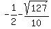 -1%2F2-sqrt%28127%29%2F10
