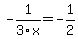 -1%2F3x=-1%2F2