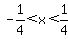 -1%2F4%3Cx%3C1%2F4