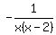 -1%2Fx%28x-2%29