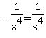 -1%2Fx%5E4+=1%2Fx%5E4